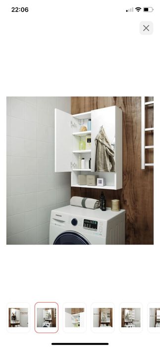 Навесной шкаф с зеркалом