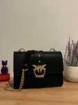 Geanta Dama Pinko - Negru cu Accente Gold - Nou