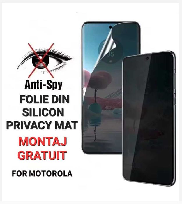 Folie Silicon Mat Privacy Motorola Edge 60 Fusion G85 G75 G45 G15 G05