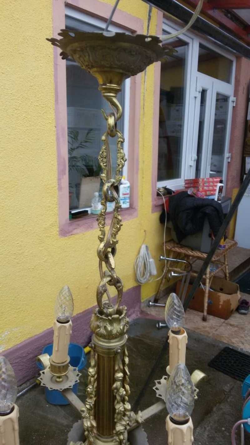 Candelabru cu 4 brate din bronz