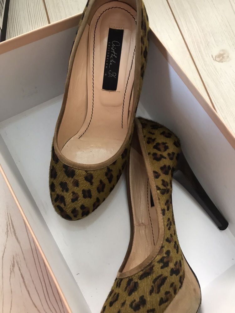 Musette animal print cu platforma măsura 36