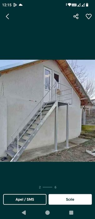Scări metalice galvanizate