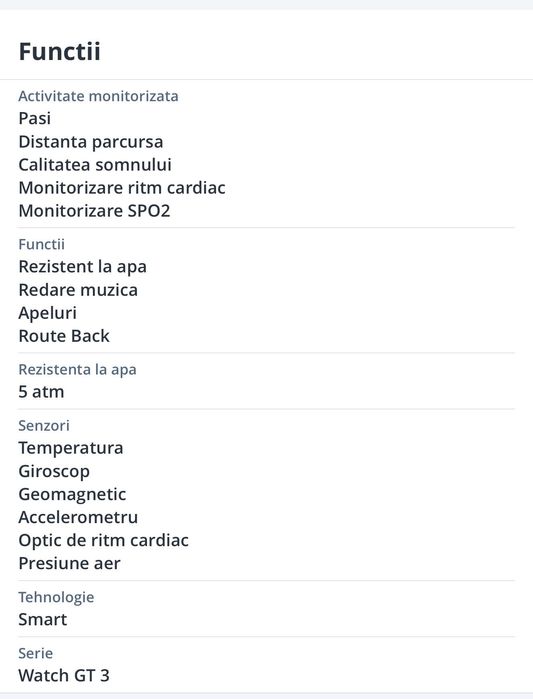 Smartwatch HUAVEI GT3