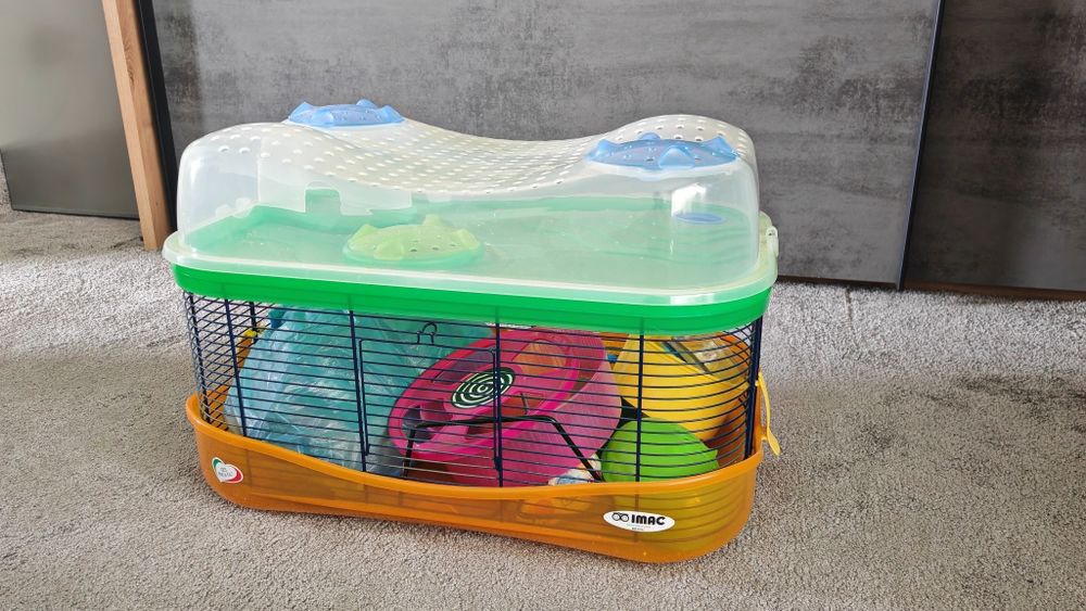 Cușcă pentru hamster IMAC Fantasy – complet echipată, ca nouă