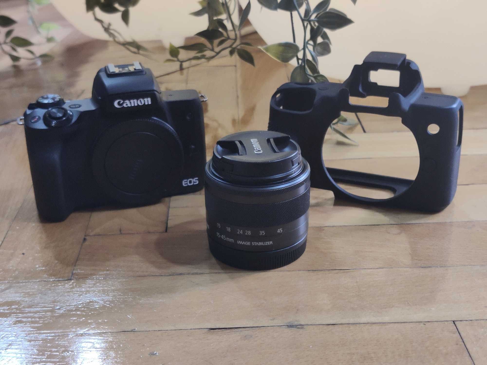 Фотоапарат Canon M50, обектив EF-M 15-45, Viltrox EF-M2, обектив EF 50