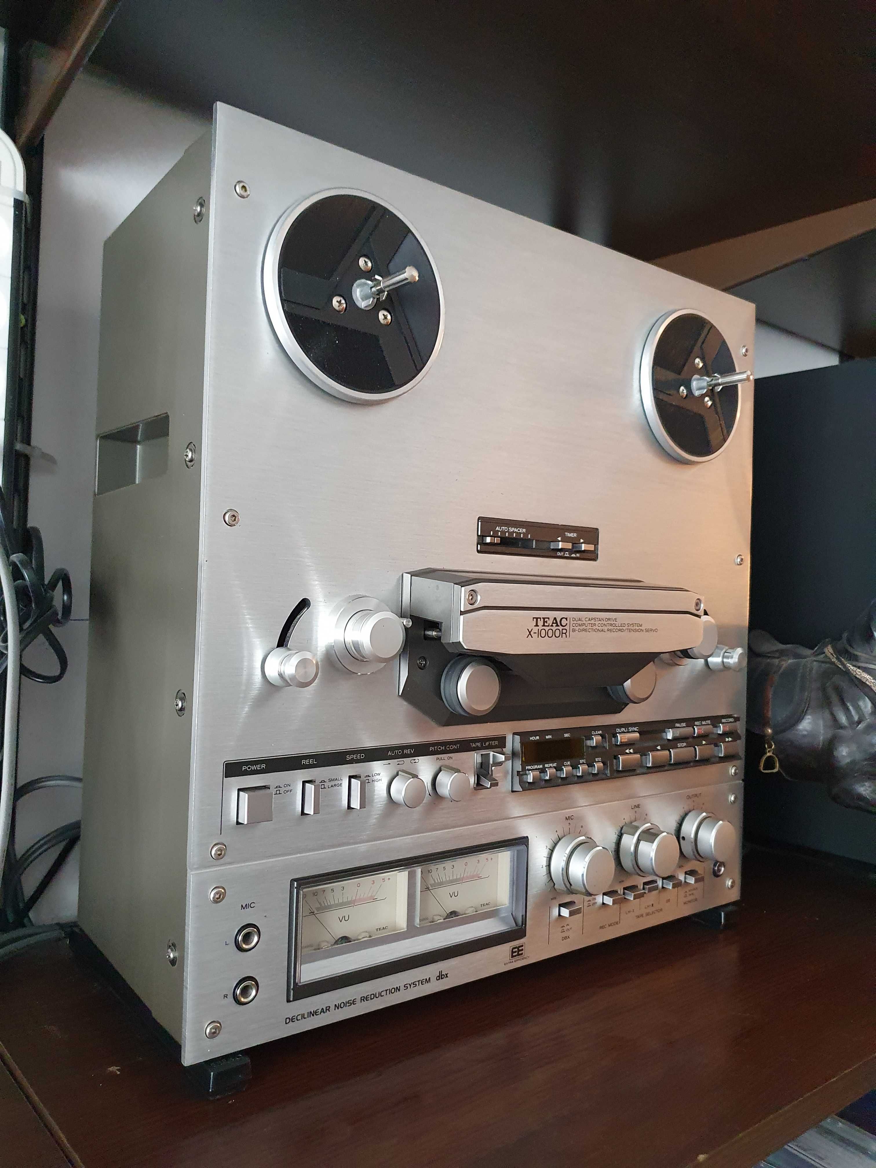 Magnetofon TEAC X-1000R, DBX, argintiu