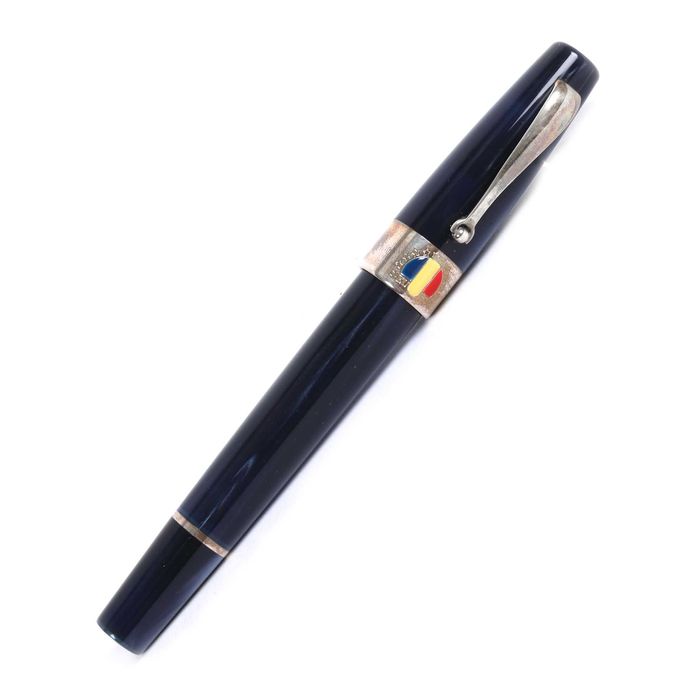 Stilou Montegrappa, gravat cu steagul Romaniei, cutie originala