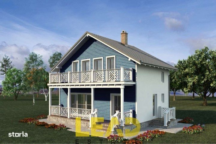 Comision 0%, Casa in constructie P+M, 80 mp utili, cu foisor si teren