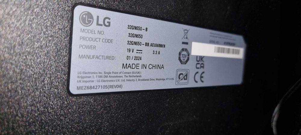 Vând monitor LG 2k, 165hz