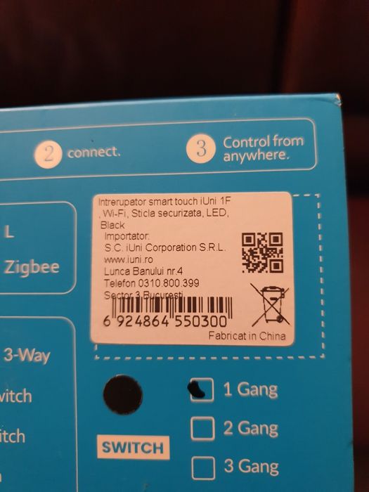 Intrerupator, comutator si priza dubla