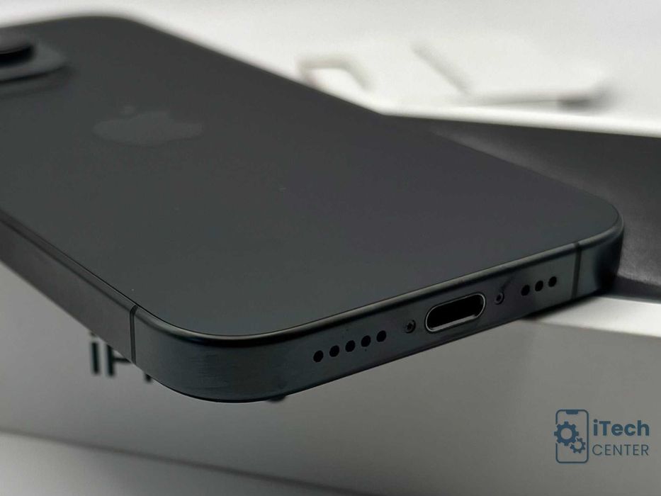 iPhone 15 Pro, 128GB, Black, 100% батерия, КАТО НОВ, ГАРАНЦИЯ!