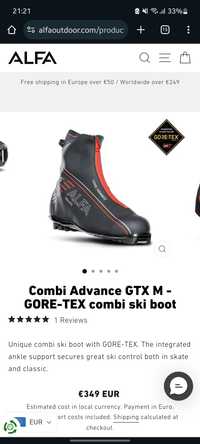 Ботуши за ски бягане  АLFA Aiss Combi Advance GTX M Gore-Tex