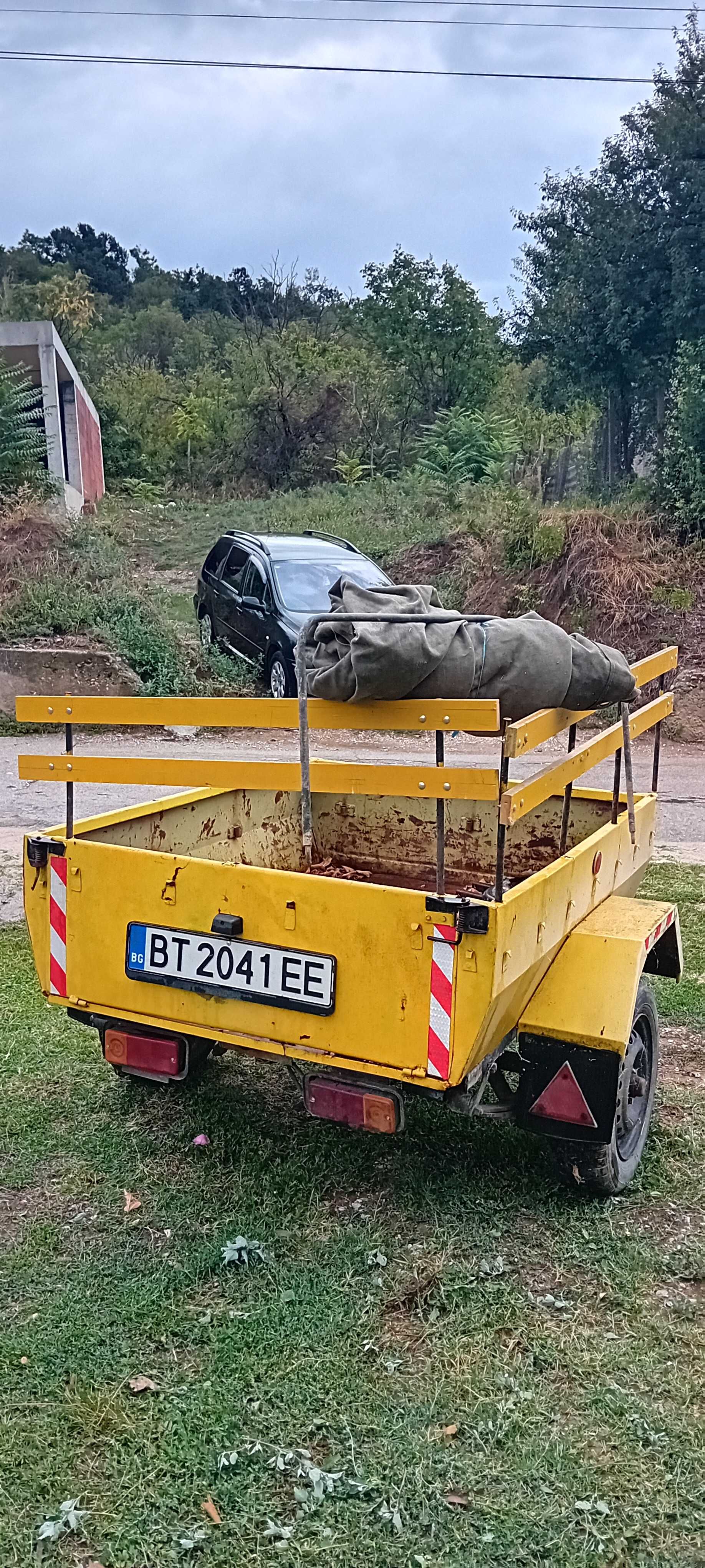 Ремарке с канати и брезентово покривало