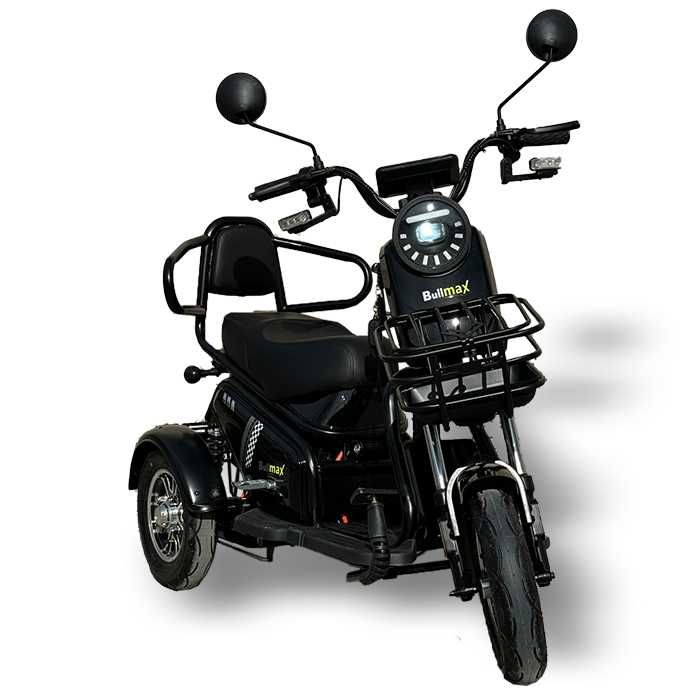 Електрическа Двуместна Триколка PUDDING 1800W мощният мотор -2025г