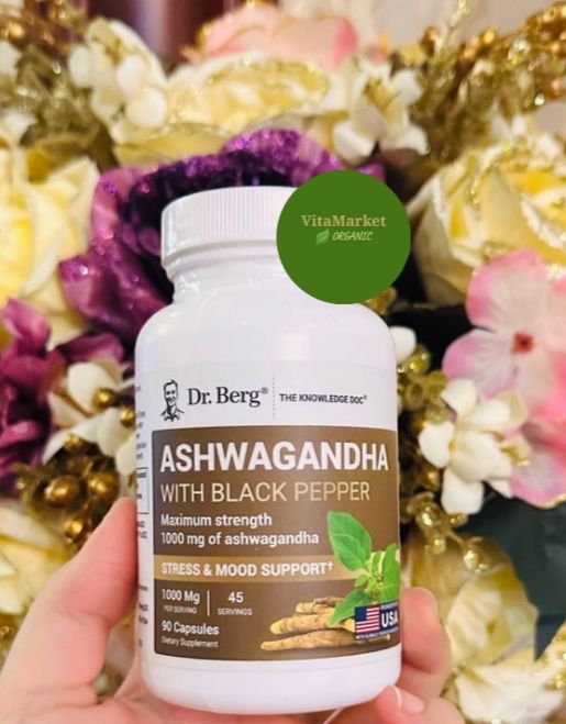 Dr Berg ashvaganda,(ashvagandha)Ашваганда, 90 ta kapsula original