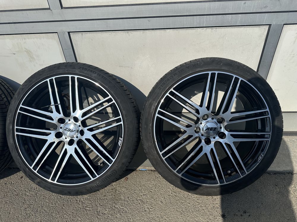 VAND JANTE AEZ R18 5x112 Anvelope CONTINENTAL Noi 7.2 mm