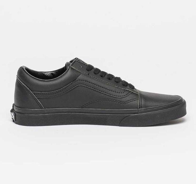 Vans 41 ЧЕРНИ Кожени Гуменки Кецове Обувки Мъжки 26.5 см OLD SKOOL