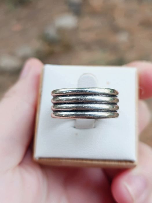 Vechi inel masiv din argint de 925