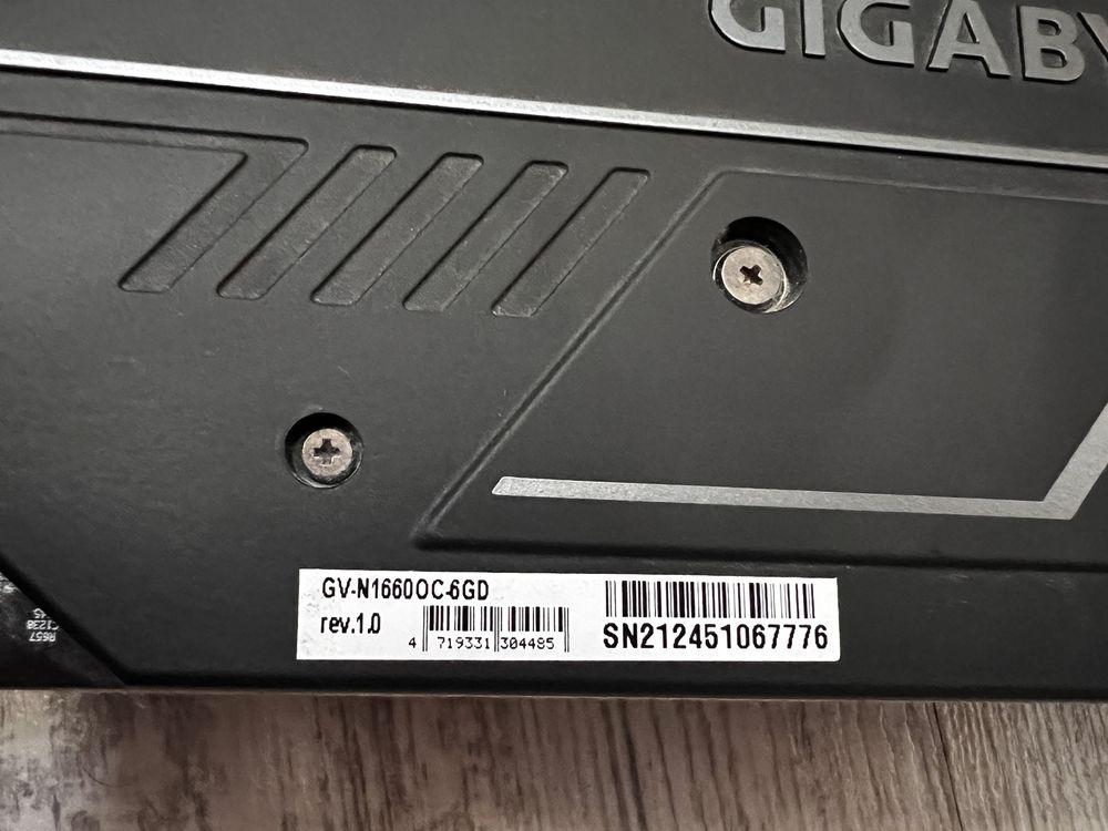 Гигабайт Geforce GTX 1660