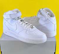 Nike Air Force 1 Mid '07 Triple White Adidasi / REDUCERE