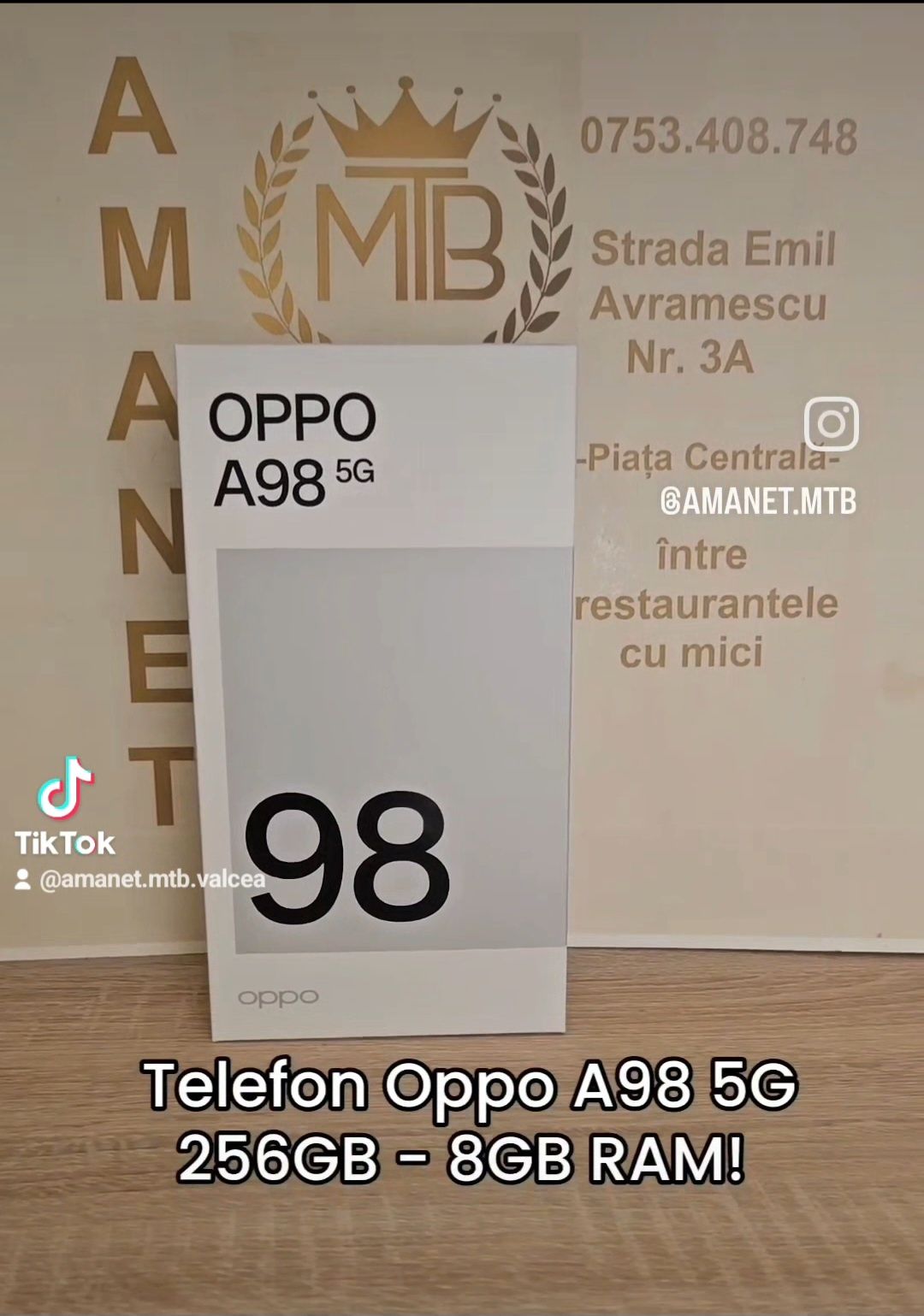 OPPO  A96 5G - 256GB  - 8GB RAM  - Produs NOU  !