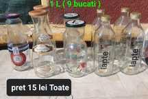 Sticle cu  capac