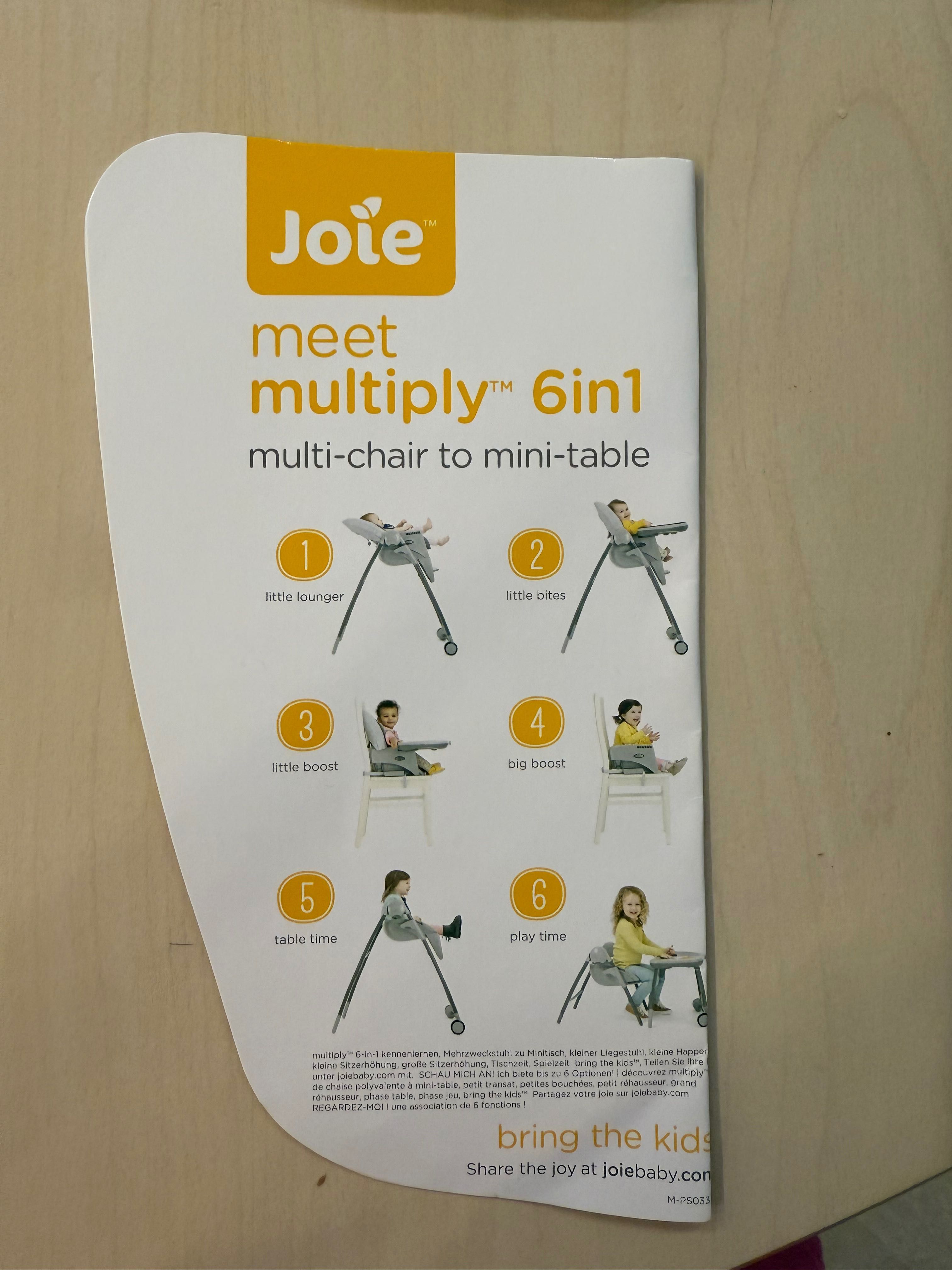 Детско столче за хранене Joie Meet Multiply 6в1