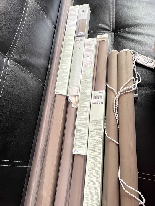 Jaluzele opace capuccino/nisipiu noi.