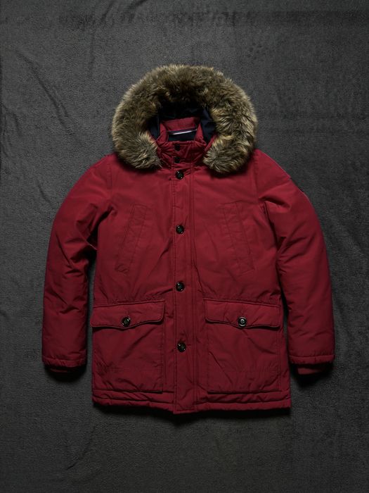 Jacheta geaca jacket parka Tommy Hilfiger cu blană cu puf