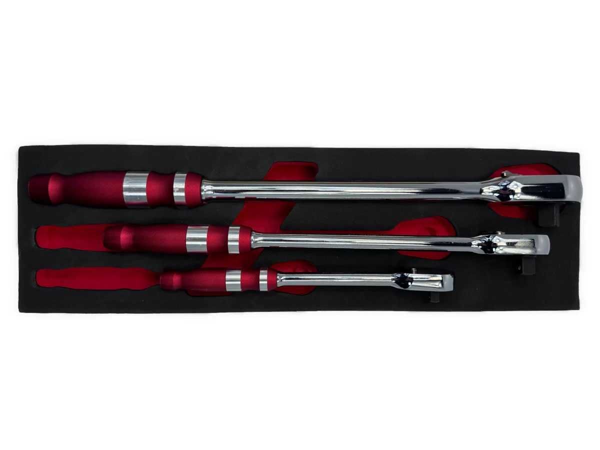 Комплект усилени тресчотки удължения XL 1/4" , 3/8" , 1/2" KRAFTWELLE