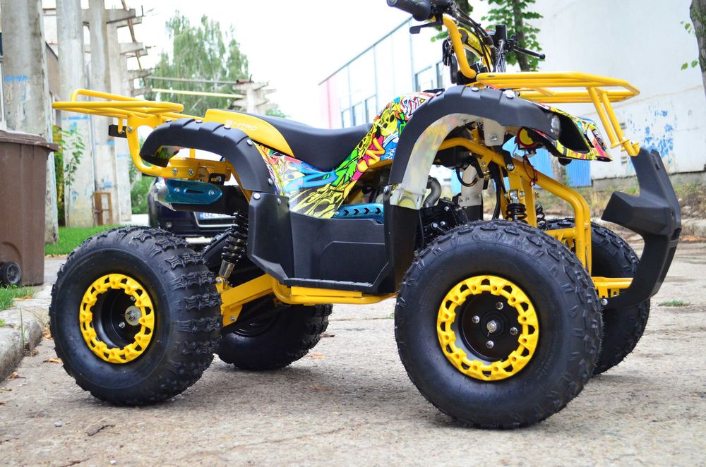 Atv 125Cc Model Hummer Graffiti Galben 3 trepte+Marsarier