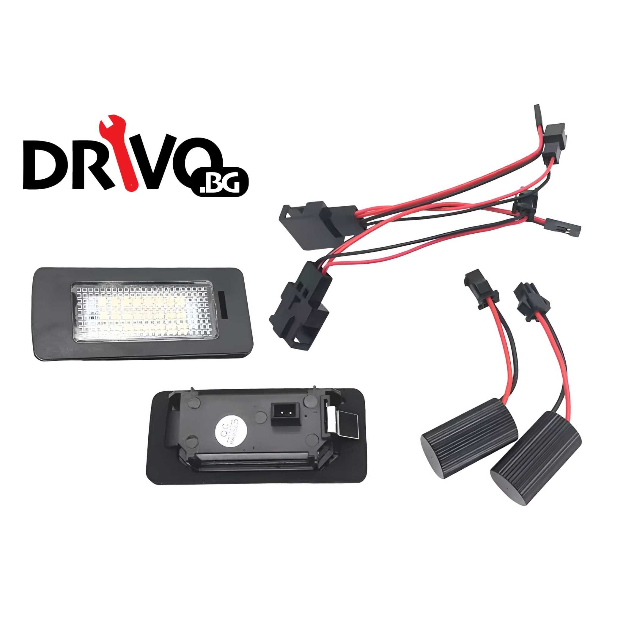 Гаранция! Нови LED Плафони за Номер с Външен CANBUS Audi VW Seat Skoda