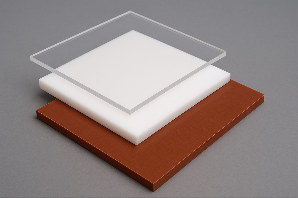 Оргстекло (акрил) Фторопласт, Текстолит