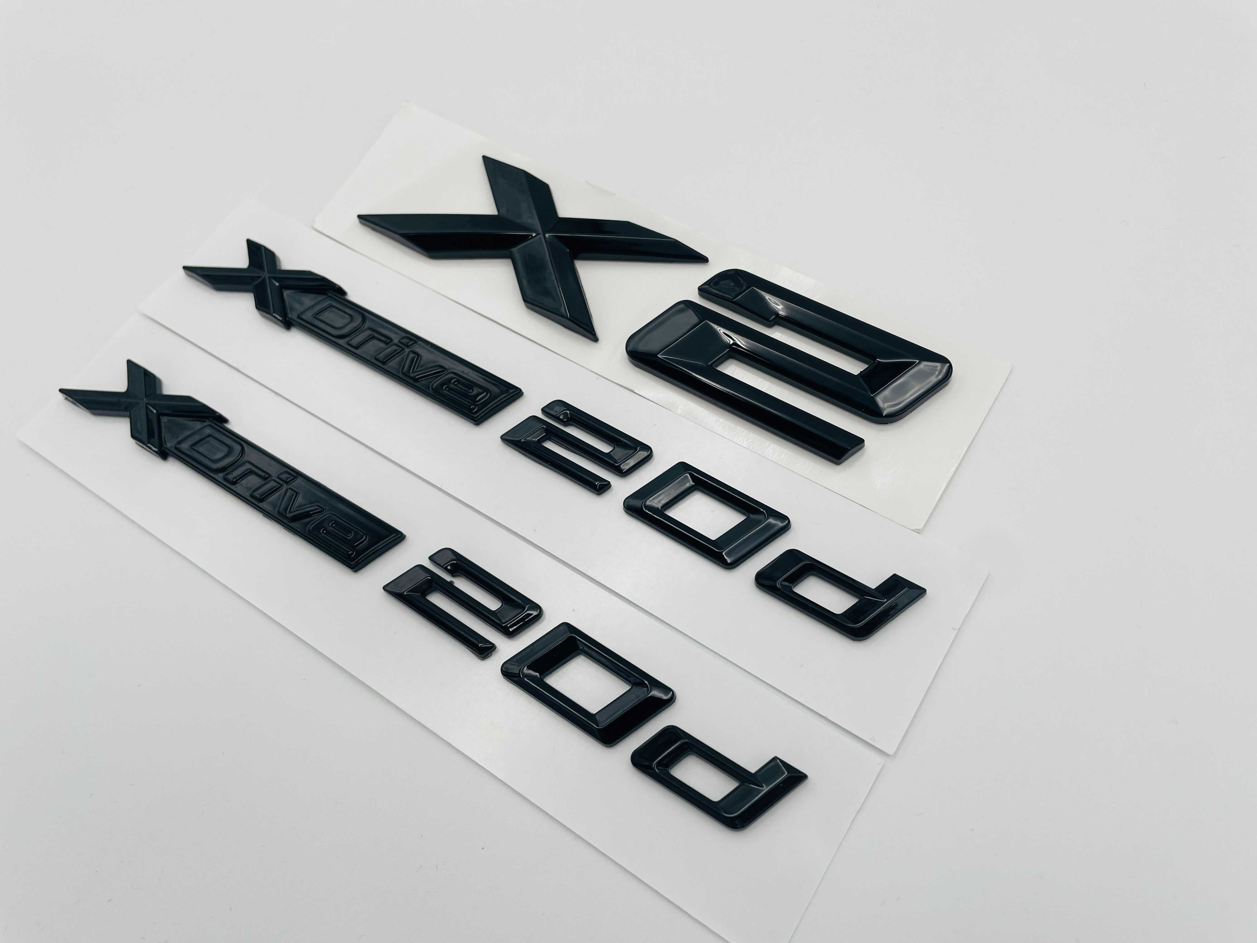 Set embleme compatibile BMW X2 x-drive 20d negru