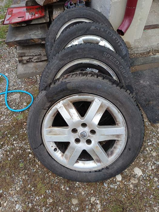 Anvelope iarna aproape noi cu jante aluminiu