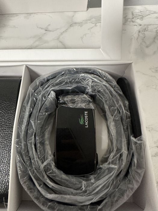 Set Lacoste 2 în 1 – curea și portofel