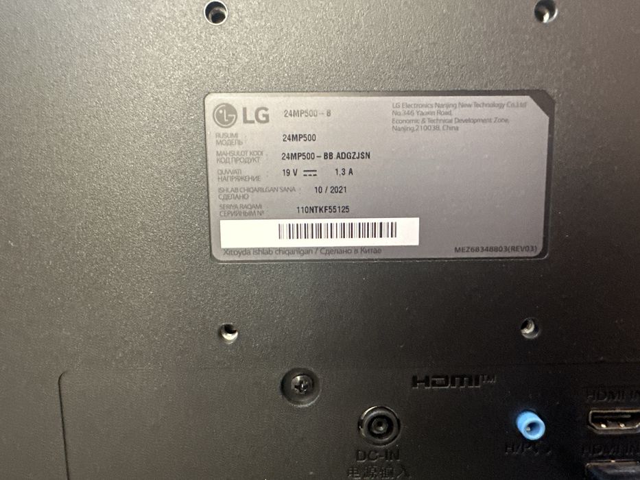 Manitor 24 lik LG 1oy garantiya sastayanesi zur