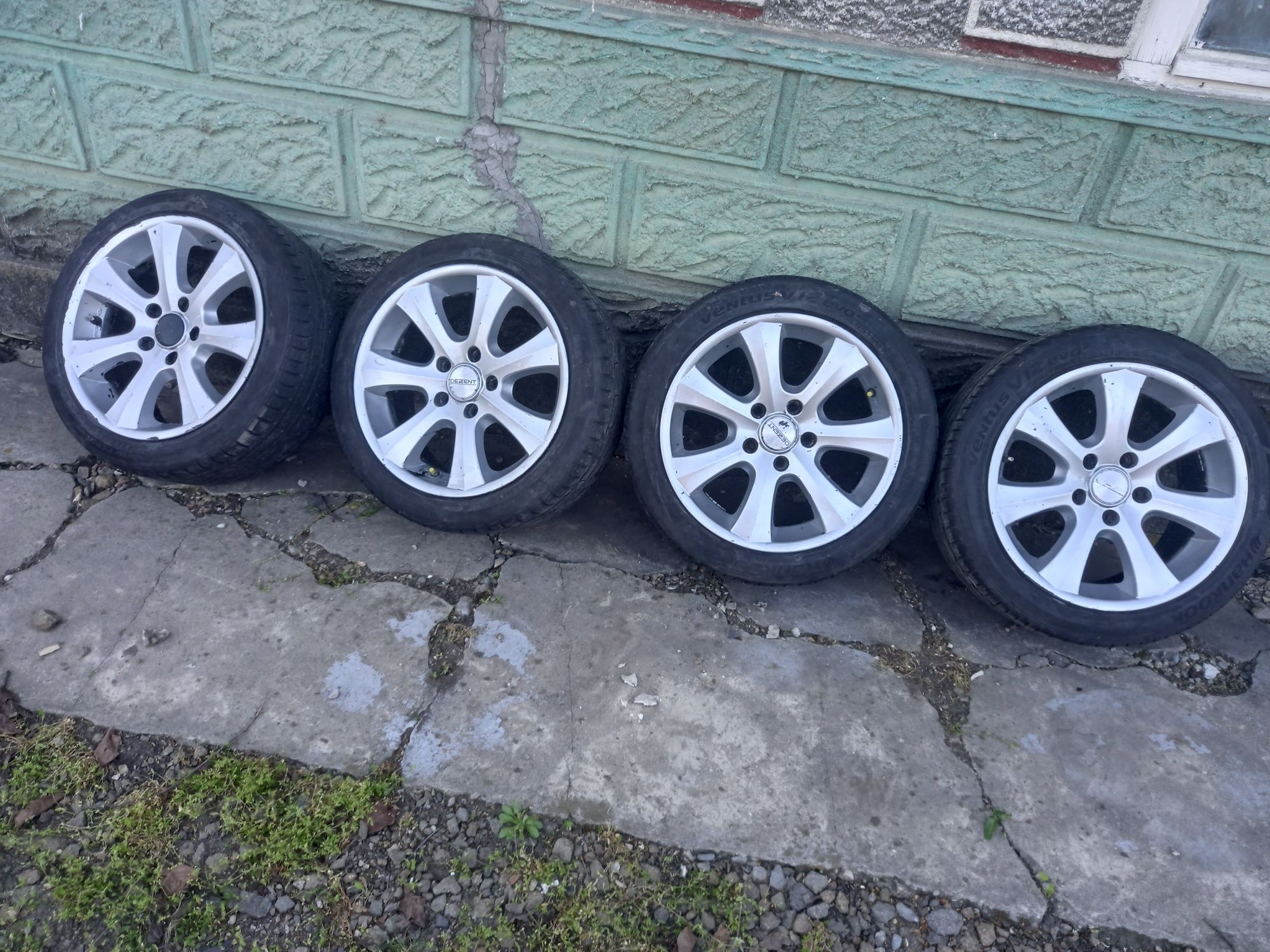 Vand set 4 jante R 17  bmw e46 merg si pe e36 +anvelope 225 45 17