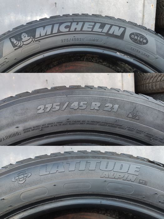 4бр. зимни гуми 275/45/21  Michelin Latitude Alpin
dot21
6.9 мм грайфе