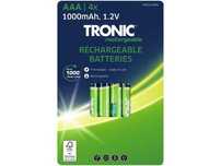 Set blister 4 acumulatori Tronic® NiMH 1000 mA, R3 sau AAA, SIGILATI
