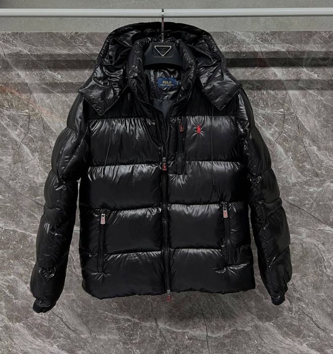 Geaca Ralph Lauren neagra lucios