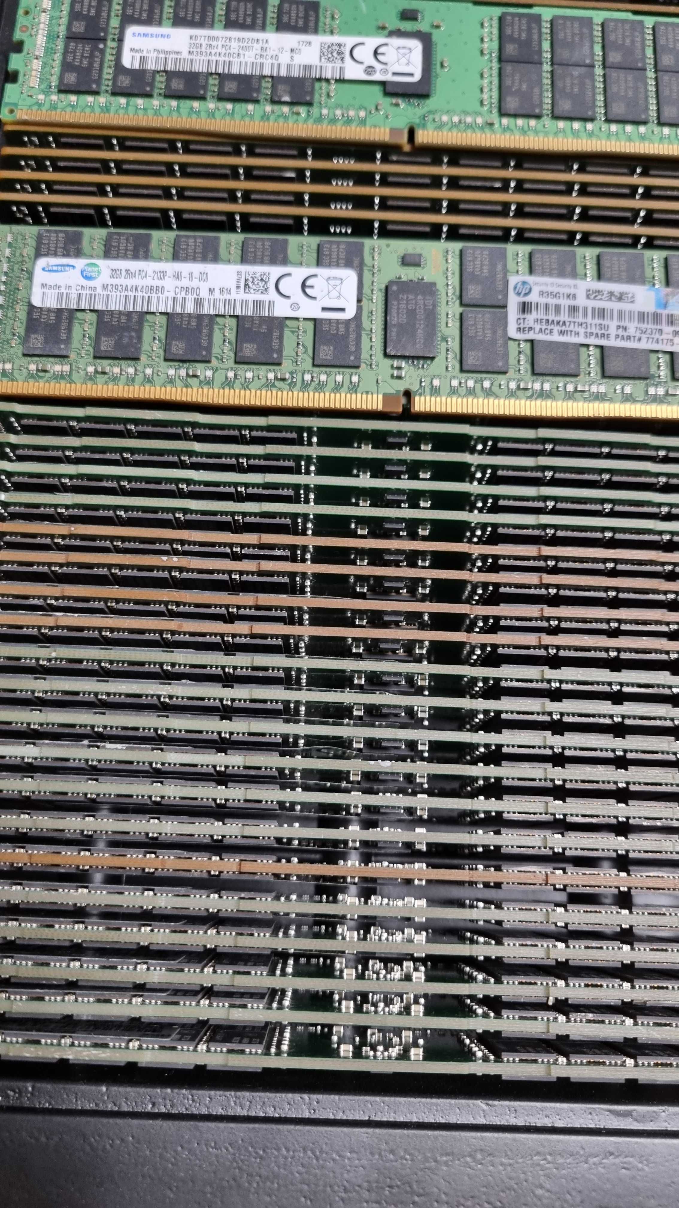 Продавам сървърна памет RAM 8GB до 32gb DDR4-R 2133-2666
