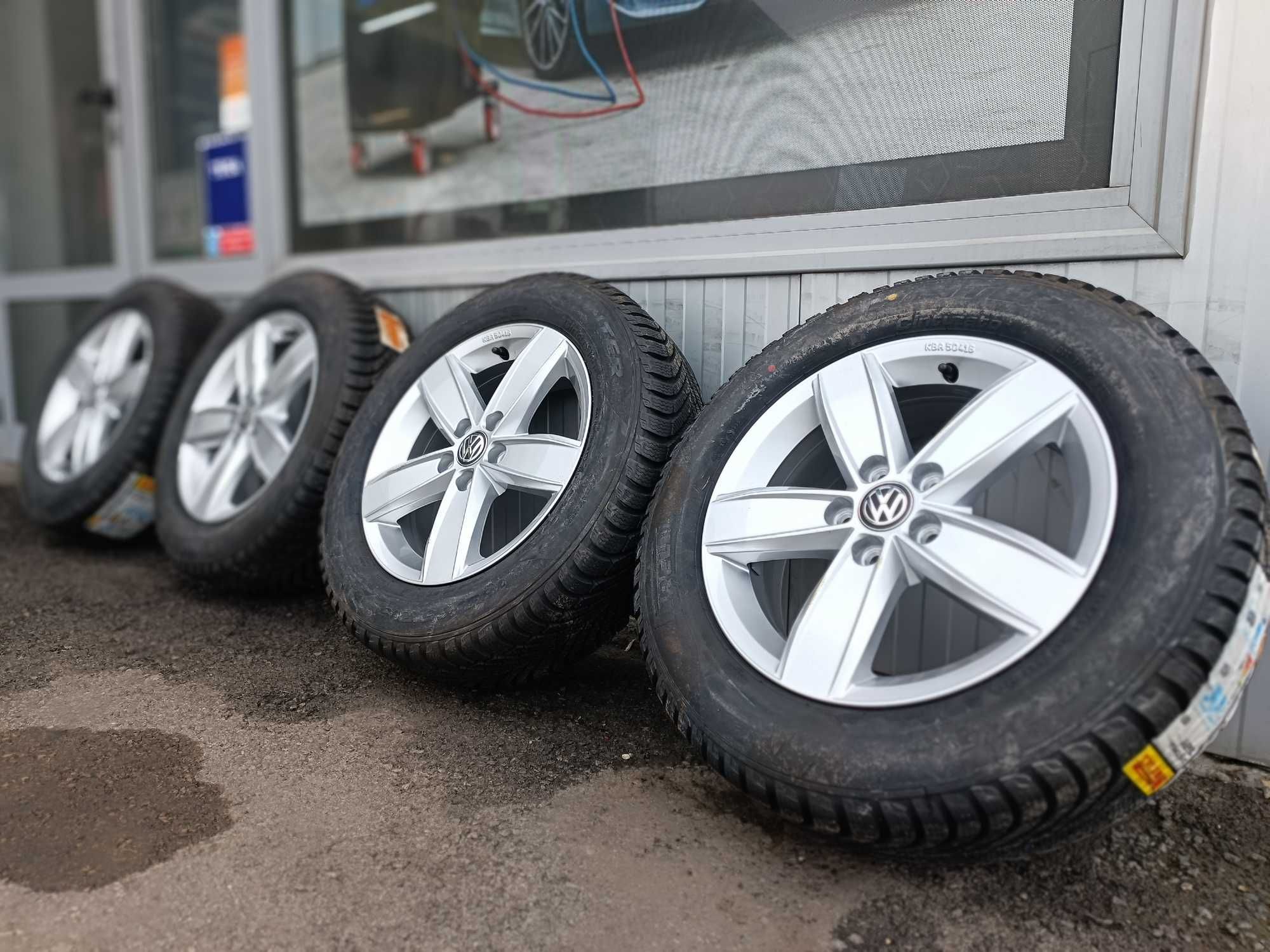 Нови ОРИГИНАЛНИ джанти 15 цола 5 100 за VW Seat+Зимни гуми Pirelli