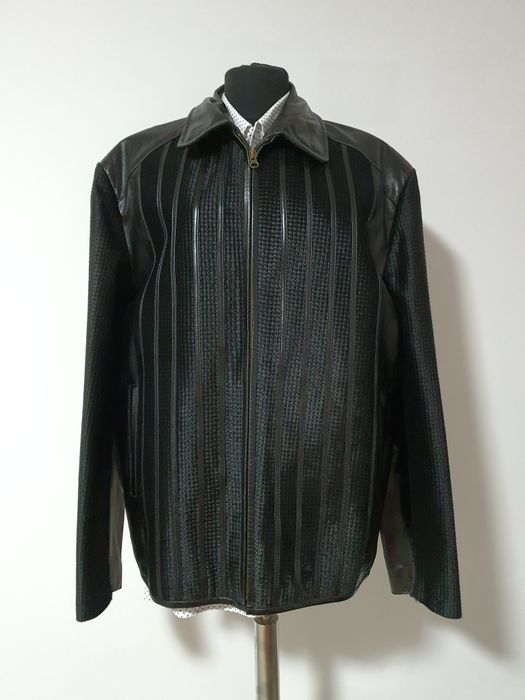 Geaca TIGER,model de lux, exclusivist, blana/piele naturala de ponei