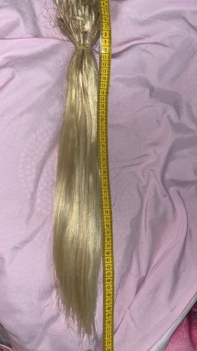 Кератинови кичури естествен косъм