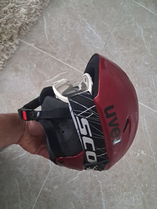 Casca  ski cu ochelari