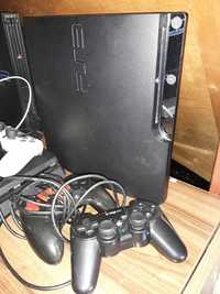 Consola Sony Playstation PS3 slim modata Rogero 2 manete Fifa GTA tekk