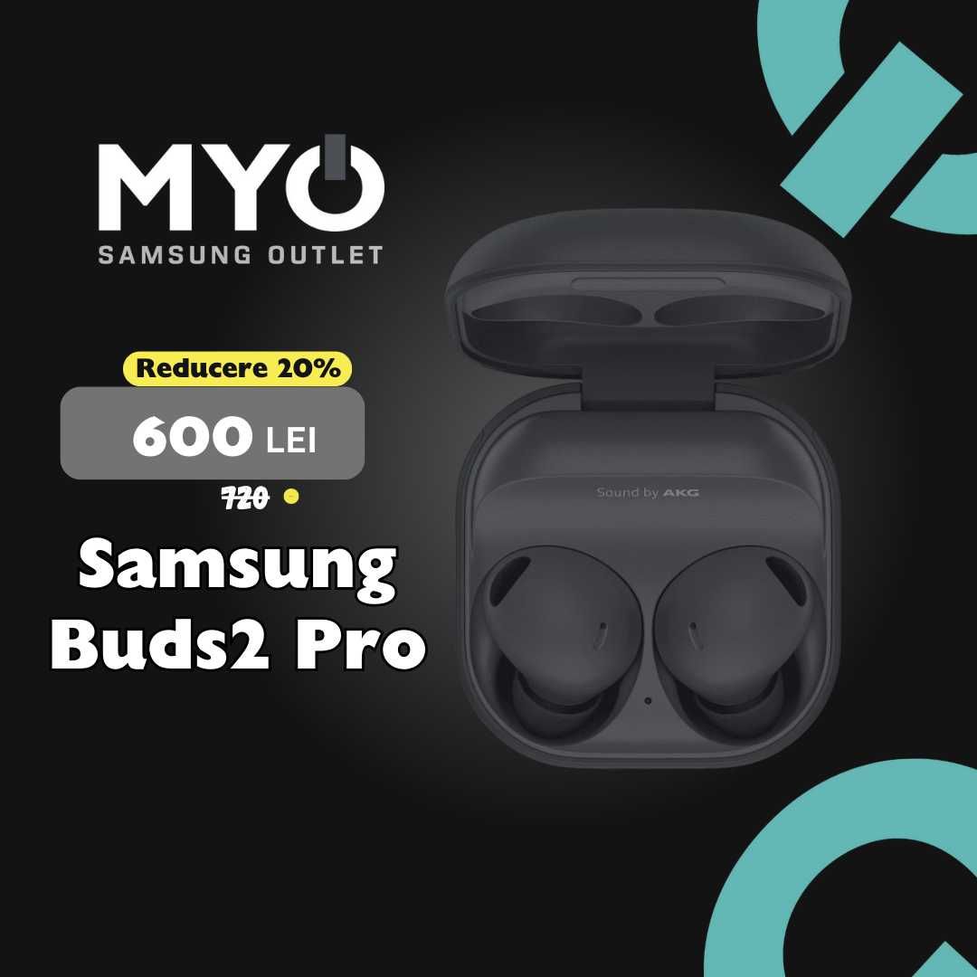 Samsung Galaxy Buds 2 Pro Black & White Sigilate *GARANTIE *TVA Inclus