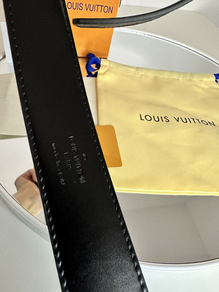 Curea Louis Vuitton piele canvas 100% cutie inclusă cadou