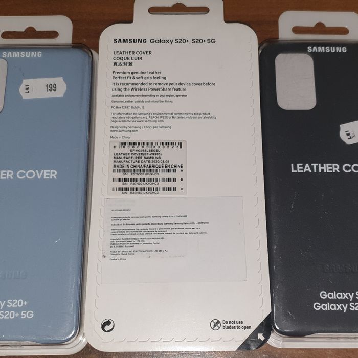Husa piele originala Samsung Leather Cover S20 Plus G985 S20+ 5G G986